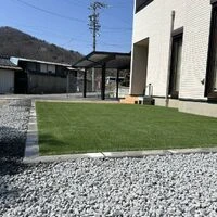 画像18244：自然石の風合いが美しいエントランスアプローチ