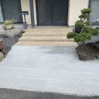 画像3383：自然石の風合いが美しいエントランスアプローチ