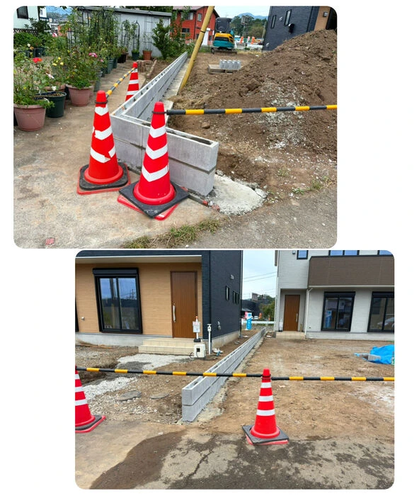 画像4426：自然石の風合いが美しいエントランスアプローチ